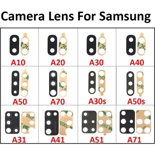 New For Samsung A30 A20 A10 A40 A50 A70 A31 A51 A71 A30S A21s A11 A01 A12 A10s A20s A02 S20 fe Glass Camera Lens With Tape Tools