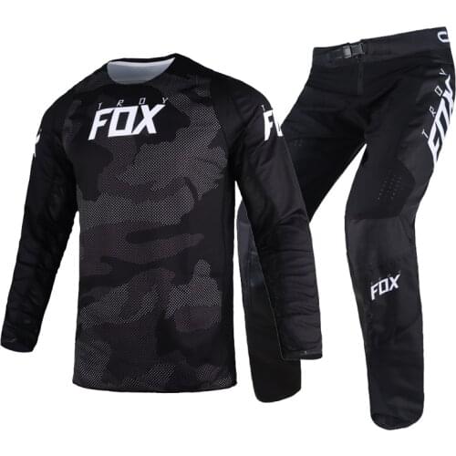 2021 Troy Fox 180 Oktiv Trev Jersey Pants Mountain Bicycle Offroad Suit Motocross Motorcycle Gear Set