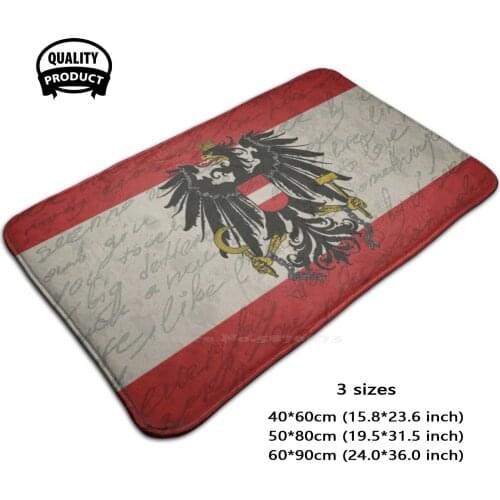 Vintage Flag - Austria 3D Household Goods Mat Rug Carpet Foot Pad Austria Flag Country Vintage Proud Politics Old Retro
