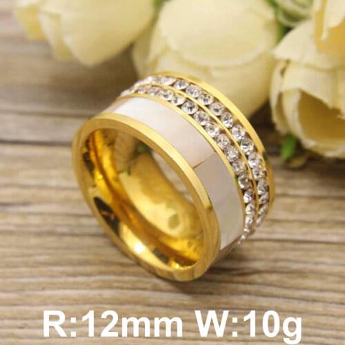 HOT Selling Accessories Wholesale Newest Fashion Stainless Steel Jewelry Crystal Rings For Women RBJDJEBJ