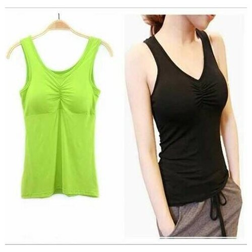 New Padded Bra Tank Top Women Modal Spaghetti Solid Cami Top Vest Female Camisole With Built In Bra 2019 Fitness Clothing