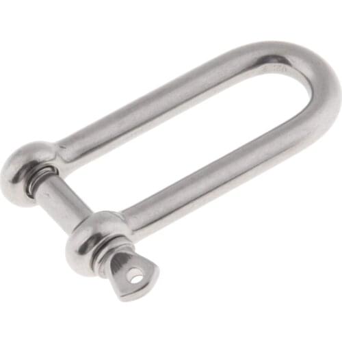 1/4 Inch Boat Marine 304 Stainless Steel Long Anchor D Shackle With Pin