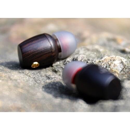 11mm MMCX Shell Case Dynamic Speaker Unit In Ear Earbuds DIY Ebony Shell Hybrid Earphones DIY