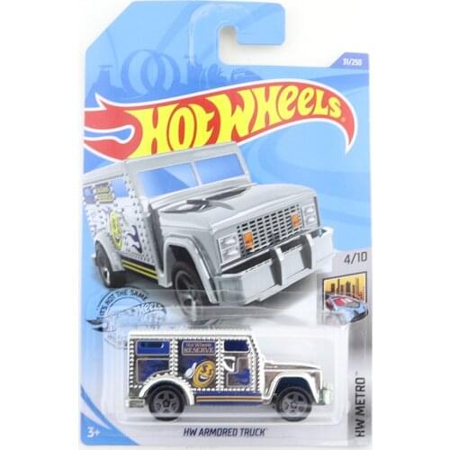 2020-31 Hot Wheels ARMORED TRUCK Mini Alloy Coupe 1/64 Metal Diecast Model Car Kids Toys Gift