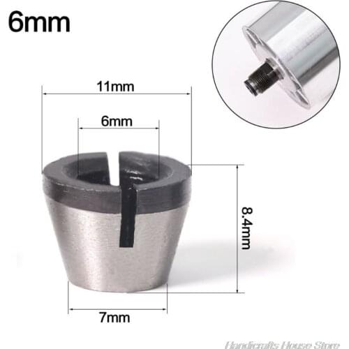6mm 6.35mm 8mm Collet Chuck Adapter Engraving Trimming Machine Electric Router F03 21 Dropshipping