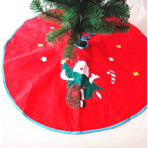 80cm Cute Santa Claus Christmas Tree Skirt XMAS Tree Decoration 2020 Christmas Decorations For Home XMAS Tree Skirt