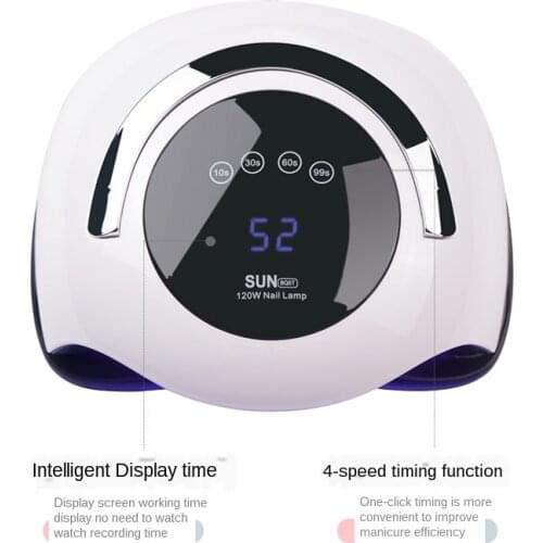 Phototherapy Machine 120W Intelligent Induction Dryer Nail Polish Phototherapy Plastic Hot Lamp Phototherapy Heating Lamp Tool