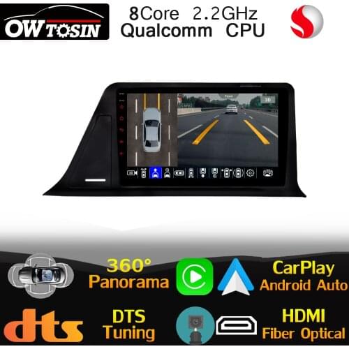 Qualcomm CPU Android For Toyota C-HR CHR 2016-2020 Car Radio GPS CarPlay 360 Panoramic DTS HIFI DSP 4G LTE WiFi Head Unit HDMI