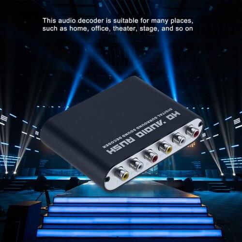 Caldecott 5.1 CH audio decoder SPDIF Coaxial to RCA DTS AC3 Optical digital Amplifier Analog Converte amplifier HD Audio Rush