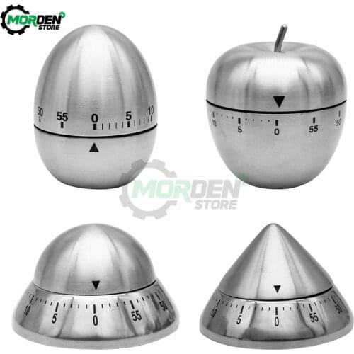 Cooking Timer Kitchen Stainless Steel Eggs Alarm Clock 60 Minutes Mechanical Timer Clock Countdown Cooking Accessories