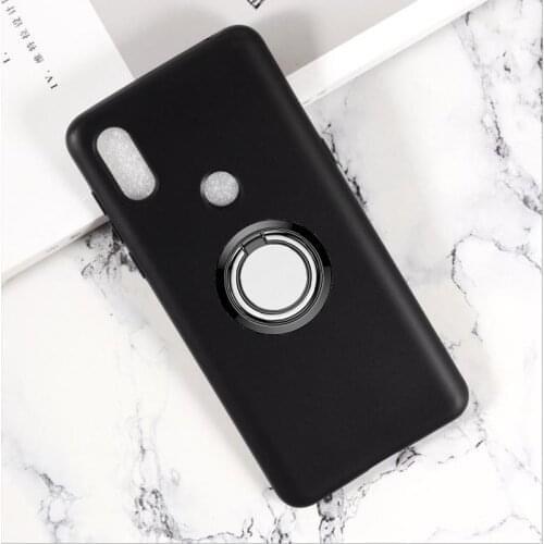 For Mi Mix 3 5G Back Ring Holder Bracket Phone Case Cover Phone TPU Soft Silicone Cases for Xiaomi Mi Mix 3 5G M1810E5GG 6.39"