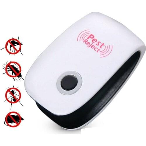 Electronic Ultrasonic Pest Reject Repeller Rats Control Rodent Mouse Anti Mosquito Insect Pest Repeller Plug Short/long EU Plug