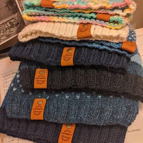 Customize Labels for Handmade Products，Cork Leather Labels，leather tags for crochet，Knitting Labels