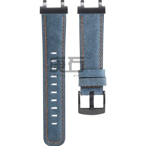 Leather Watch Band Strap For MTG-B1000 MTG-B1000-1APR MTG-G1000 MTG-S1000