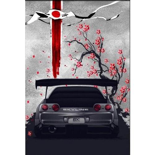 Cool Sport Car Art Film Print Silk Poster Home Wall Decor 24x36inch