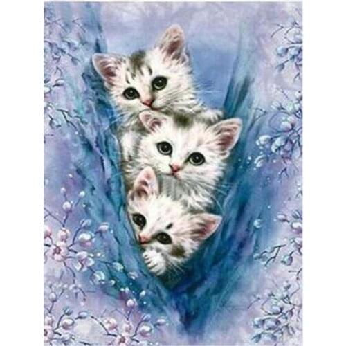 TOUOILP square full Diamond Painting Katten 9