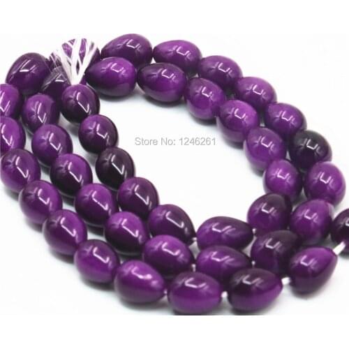 Hot Sale 7x9mm Accessories Imitation Pearl Purple Glass Beads Wholesale DIY Loose Beads Fashion Jewelry Making Design Wholesale
