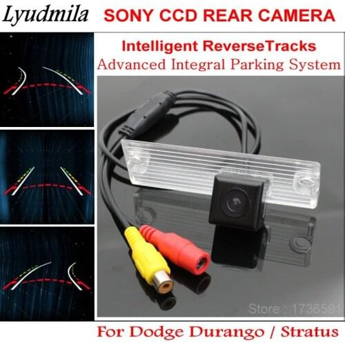 Lyudmila Car Trajectory Camera FOR Dodge Durango / Stratus Reverse Backup Rear View Camera with Intelligent Dynamic Parking Line