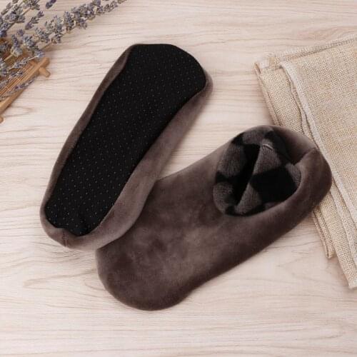 Men Thicken Winter Warm Boat Socks Non Slip Elastic Indoor Floor Socks Slipper