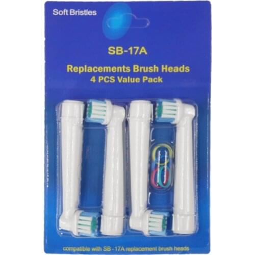 4pcs oral Replacement Heads for Braun Electric Toothbrush oral b vitality brush heads nozzles for Bathroom ElecToothbrush Holder
