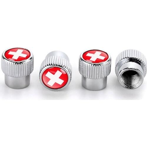 New Style Round Cap Car Wheel Tires Valves Tyre Stem Air Cover Airtight For Mitsubishi ASX Lancer Outlander Pajero Sweden Emblem