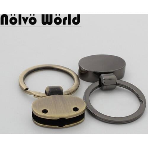 5-20 pieces 25mm Durable metal turn key ring DIY handbags tarnishing 1 inch rotatable key ring for purses crafts sewing