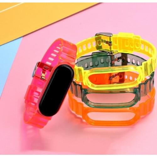 Strap For Xiaomi Mi Band 3 4 5 6 Silicone Wristband Bracelet Replacement For Xiaomi Band 6 MiBand 5 4 Wrist Casual fashion Strap