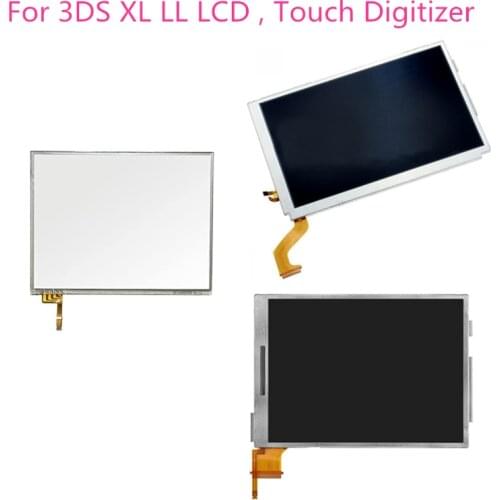 Touch Screen Panel Digitizer Glass Replacement for Nintendo 3DS XL LL Top Upper & Bottom Lower LCD Display Screen