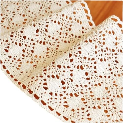 Width 6'' White Simple Cotton Embroidery Lace For By The Yard For Skirt Bed Curtain Cloth Accessories Material