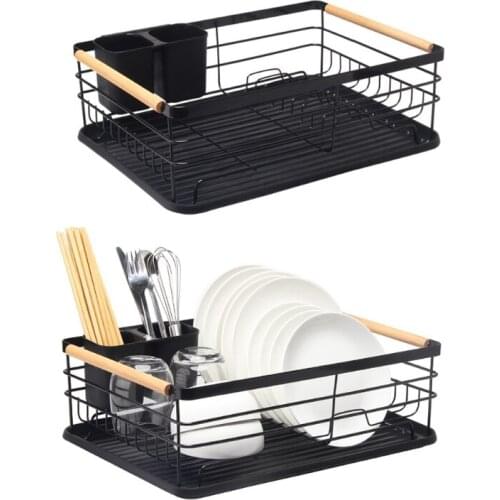 Dish Storage Rack Made by Iron Durable and Not Easy to Be Damaged Can Bear the Temperature Between -20 to 100 Degrees