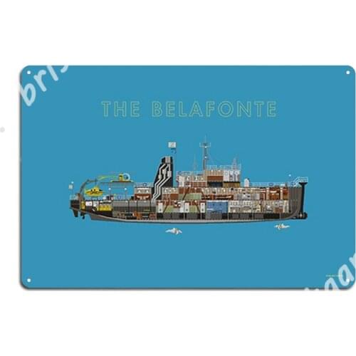 The Belafonte - The Life Aquatic Metal Signs pub Mural Wall Decor Decoration Tin sign Posters