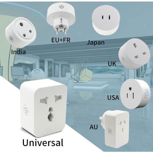 Wifi+Bluetooth Timing APP Remote Control Smart Home Socket Multifunctional Conversion Socket 16A Switch Plug Universal Socket