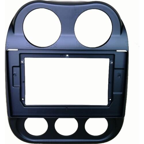 10 inch Jeep Compass 2011 2012 ~ 2017 Car Fascias Navigation Frame Dash Frame Kit For Universal Android Multimedia Player