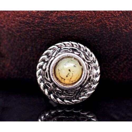 10pcs Antique Flower Carved Rope Side Western Turquoise Metal Round Concho Button For Leathercraft Luggage Handbag Saddle Decor