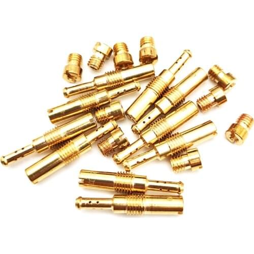 10pcs Carburetor Main Jet + 10pcs Slow/Pilot Jet for GY6 Engine