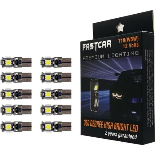 10x 12V CANBUS T10 W5W bulbs Wedge Error Free Car light Auto LED W5W 194 168 Car Side Door Tail Light Lamp Clearance Bulbs