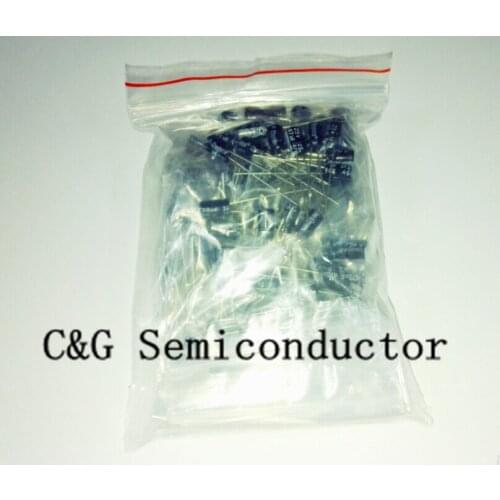 12 values 120pcs, Electronic Capacitor Samples kit 50V 1UF 2.2UF 50V3.3UF 50V4.7UF 50V10UF 25V22UF ECT