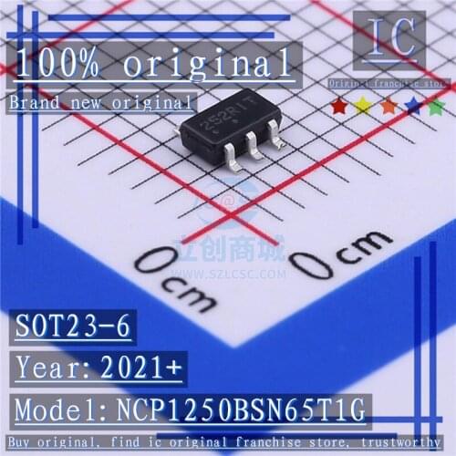 2021+100% Brand new original NCP1250BSN65T1G 252R** SOT23-6 Flow Controller Converter IC