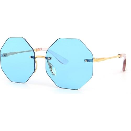 2020 top Brand Luxury Fashion Women 'S Blue Metal Glasses UV400 APSN003605 Aqua di Polo 1987 Sunglasses