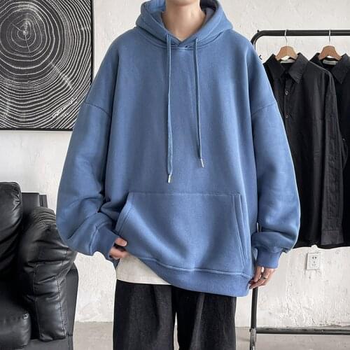 2021 Hoodies Sweatshirt Mens Black White Hip Hop Pullover Streetwear Casual Fashion Clothes Mens Oversized S-5XL Korean Harajuku