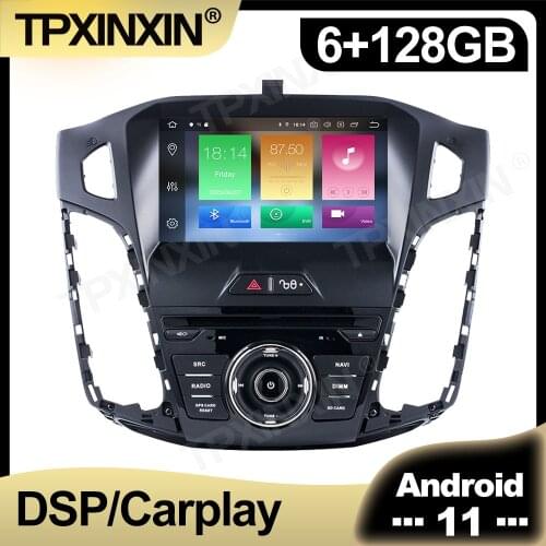 128GB Android 11.0 For Ford Focus 3 2012 - 2014 Car Radio Multimedia AutoRadio DVD Player Navigation Stereo HeadUnit GPS 2 din