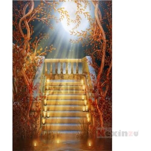Kexinzu Full 5D DIY Square/Round Drill Diamond Painting "Ladder" 3d Diamond Embroidery Cross Stitch Decor Gift Ke09