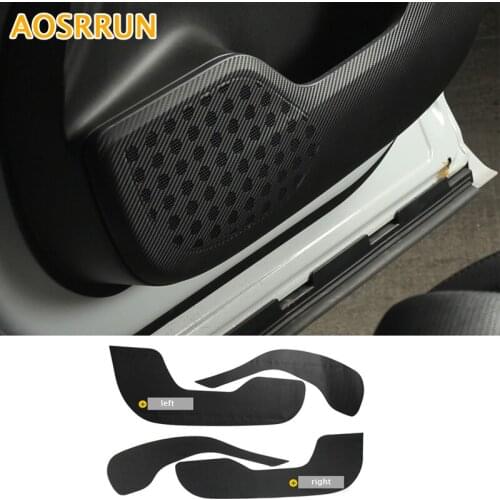 Car accessories Car Door protection Carbon fiber sticker Cover Car-styling For Jaguar F-Pace X761