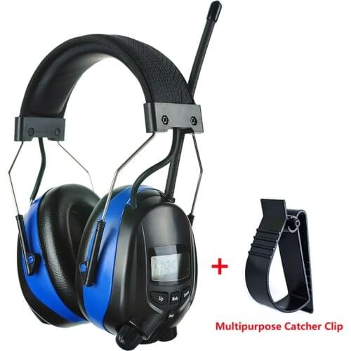Bluetooth Hearing Protection Earmuffs with AM FM Radio and MP3 Compatible Electronic Noise Reduction Ear Protector Headphones