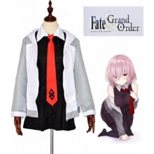 FGO Fate Grand Order Cosplay Servant Shielder Matthew Kyrielite Mash Coat Dress Full Uniform Suit Clothing Halloween Costume