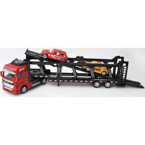 1:48 Pull Back Alloy Truck Simulation Transport Car Carrier Truck Toy Vehicle Lorry Indoor Game Kids Boys Gift