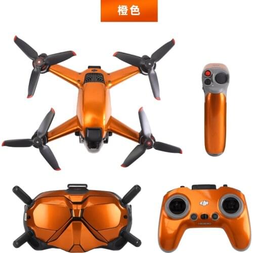 DJI FPV Drone Casing Protective Luxury Fluorescent Sticker Skin Cover Waterproof Sticker (full set) Spare For DJI FPV