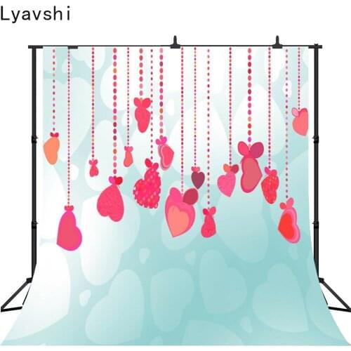 Lyavshi Thin Vinyl Wedding Photography Backgrounds Valentines Day Computer Printed Photography Background for Photo studio