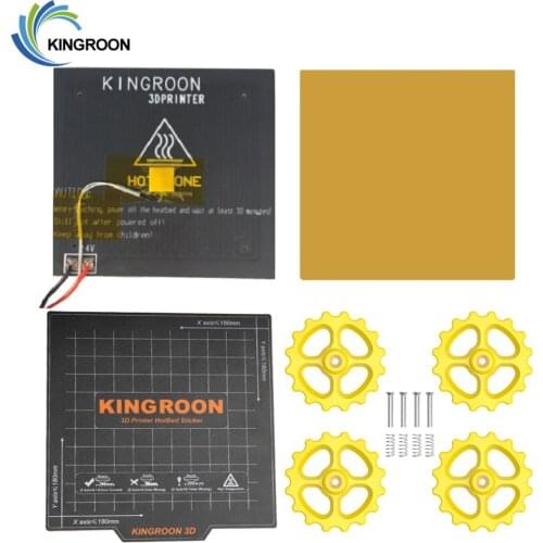KingRoon 1set 24V Heatbed HotBed Exclusive Plate and Blue Magnetic sheet pad Leveling Module for KP3S 3D Printers