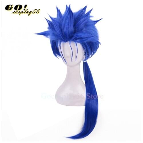 Cu Chulainn Cosplay Wig Fate Grand Order Berserker Prototype Stay Night Straight Pigtail Synthetic Hair